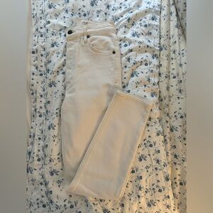 AGOLDE DENIM white skinny jeans